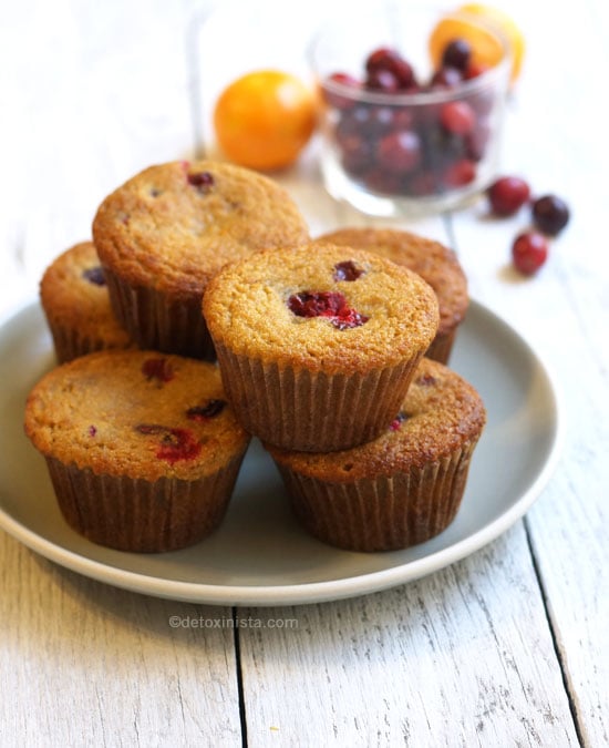 Naturally Sweetened & Delicious: Paleo Orange Cranberry Muffins